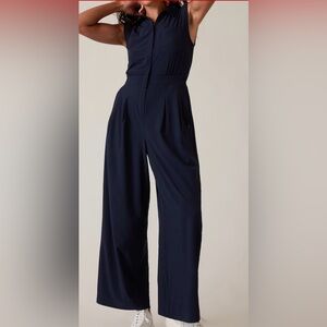 Athleta Brookline heights wide leg jumpsuit size 10 C